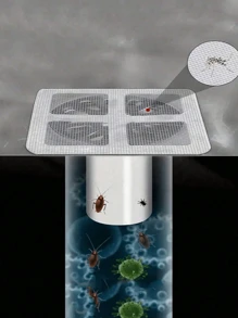 50pcs Kitchen Drainage Filter Cover, Used For Hair Plugs, Fly Proof Silicone Filter, Household Bathroom Kitchen Anti Cockroach And Anti Odor