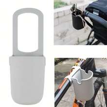 1 Soporte universal de silicona para taza para cochecitos, sillas de ruedas, scooters, bicicletas y bicicletas - Portavasos fácil de instalar para dispositivos de asistencia, capacidad multi-botella, material de silicona