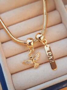 Gold Plated Bracelet  Of Peace Pendant - Vàng - Xem 4
