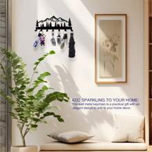 1pc Key Holder For Wall | Metal Key Holder Hooks Organizer Rack | Metal Key Organizer Wall Decorative With 7 Hooks,Bathroom Shelf,Hangers Hooks Hanger,Wall Pictures,White Hook,Black,Sticky Wall Hooks,Purse Hanger Wall,Wall Hangings,Picture Frame Hooks,Wall Picture Frame,Wall Hooks Self Adhesive,Hooks,Hook,Wall Hooks,Bathroom,Towel Holder,Hooks,Wall Hooks,Hooks,Wall Hook,Door Hanger