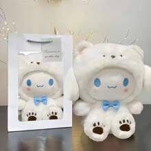 Sanrio Juguete de peluche Sanrio de 23cm, Kuromi, Hello Kitty, Melody, muñeco de Scratch, muñeco de escritorio, almohada, ornamento de escritorio, regalo diario, regalo festivo, regalo de Navidad y Halloween