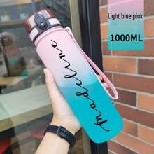 1 Bình nước nhựa ombre chất lượng cao, tùy chỉnh, dung tích lớn với nắp bật, tiện dụng cho nam và nữ sinh viên, bình nước thể thao, 500ml/1000ml, thích hợp làm quà tốt nghiệp, sinh nhật, quà tặng cặp đôi, quà tựu trường, trang trí, tái sử dụng, đa chức năng, tinh tế, thời trang, dễ thương, đáng yêu, chất lượng cao, nhiều màu sắc, tùy chỉnh, quà tặng lý tưởng cho bạn gái, người yêu, bạn trai - nhiều màu - Xem 6