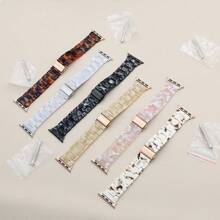 Candy Color Resin Strap For Apple Watch 46mm 41mm 45mm 38mm 42mm 44mm 40mm Macaron Replace Wrist Watchband Belt Smart Watch For Apple Watch Series Ultra 10 9 8 7 6 5 4 3 2 1 Band Accessories - Multicolor - View 5