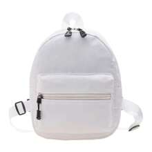 Mochila para mujer, mochila de estilo Preppy de Color sólido, mochilas escolares para estudiantes, bolsos de alta capacidad, mochila de Material de nailon BTGA - Beis - Ver 4