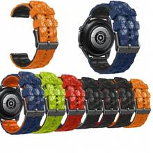 1 Piece Of 22mm Football Pattern Watch With Silicone Material For Comfortable Wearing, Sports And Fitness Replacement Bracelet Suitable For Shopping, Work, Sports And Other Scenarios. It Is The Best Choice For Women's Gifts And Is Suitable For Smart Watch Accessories Such As Jiaming, Etc