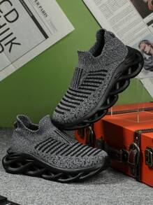 New Women's Basic Grey/Black Breathable Lightweight Walking Shoes, Suitable For Walking, Running, Commuting, Spring/Summer - Multicolor - View 3