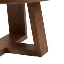 Ezra Coffee Table, Walnut Finish, Round