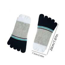3 pares de calcetines con dedos para hombre de colores variados, cómodos, suaves y transpirables, adecuados para actividades deportivas y uso casual diario