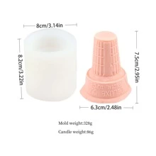 Kit de mold de silicona con perfumado y DIY - Jabón artesanal y decoraciones, material - Blanco - Ver 13