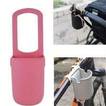 1 Soporte universal de silicona para taza para cochecitos, sillas de ruedas, scooters, bicicletas y bicicletas - Portavasos fácil de instalar para dispositivos de asistencia, capacidad multi-botella, material de silicona