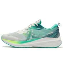 XTEP Seal 2.0 Running Shoes, Cushioning & Rebound, Men Casual Commute Jogging Shoes, 875119110038 - Sail White/Maca Green/Flying Spring Green - View 1
