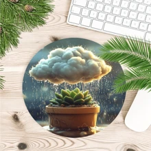 1pc Plant Muismat Leuke Kunst Grote Bureau Mat 35.4x15.7 Inch Bureau Accessoires Rubberen Basis Met Gestikte Rand Antislip Toetsenbord Pad Voor Kantoor Thuis Computer Als Geschenken Voor Mannen Vrouwen Vrienden Verjaardagen, Valentijnsdag
