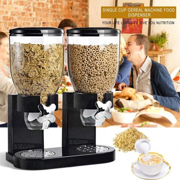 1 Stück Müslispender, 2 l Vorratstank mit großem Fassungsvermögen, Lebensmitteltank für Müslispender in der Küche, Vorratstank für Haferflocken, Vorratstank für Snacks