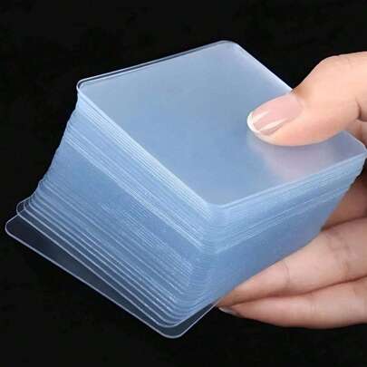 30 miếng băng keo dán tường trong suốt, miếng dán tường nano trong suốt hai mặt siêu bền có thể tái sử dụng, đồ dùng gia đình chống thấm nước