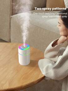 1套，230ml，自动定时喷雾带氛围灯，ABS材质空气加湿器（插入式），室内香薰扩散器，汽车空气清新剂，车载空气清新剂，卧室空气净化器 - 小型香薰加濕器 - 查看 5