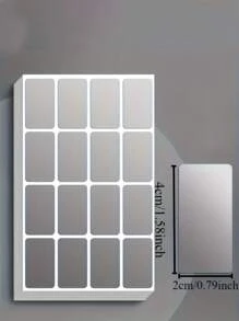 160pcs Waterproof White Labels Stickers, For Classroom, Office, Home, Storage Boxes, Moving, File Folders, Marking Stickers, Note Taking - Easy To Write On And Remove