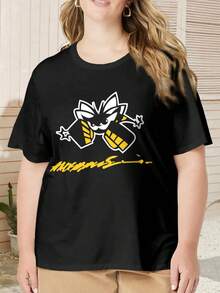 Anderson Silva 'The Spider' UFC MMA Oversize Women T-Shirt For Women Plus Size - Black - View 1