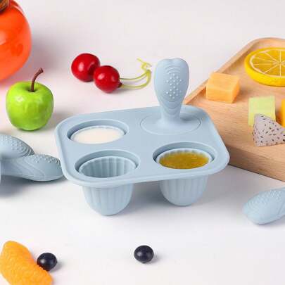 Silicone Baby Popsicle Mold, Teething Popsicle, Ice Cream Mold, Iced Baby Teething Food Processor, Bite-And-Chew