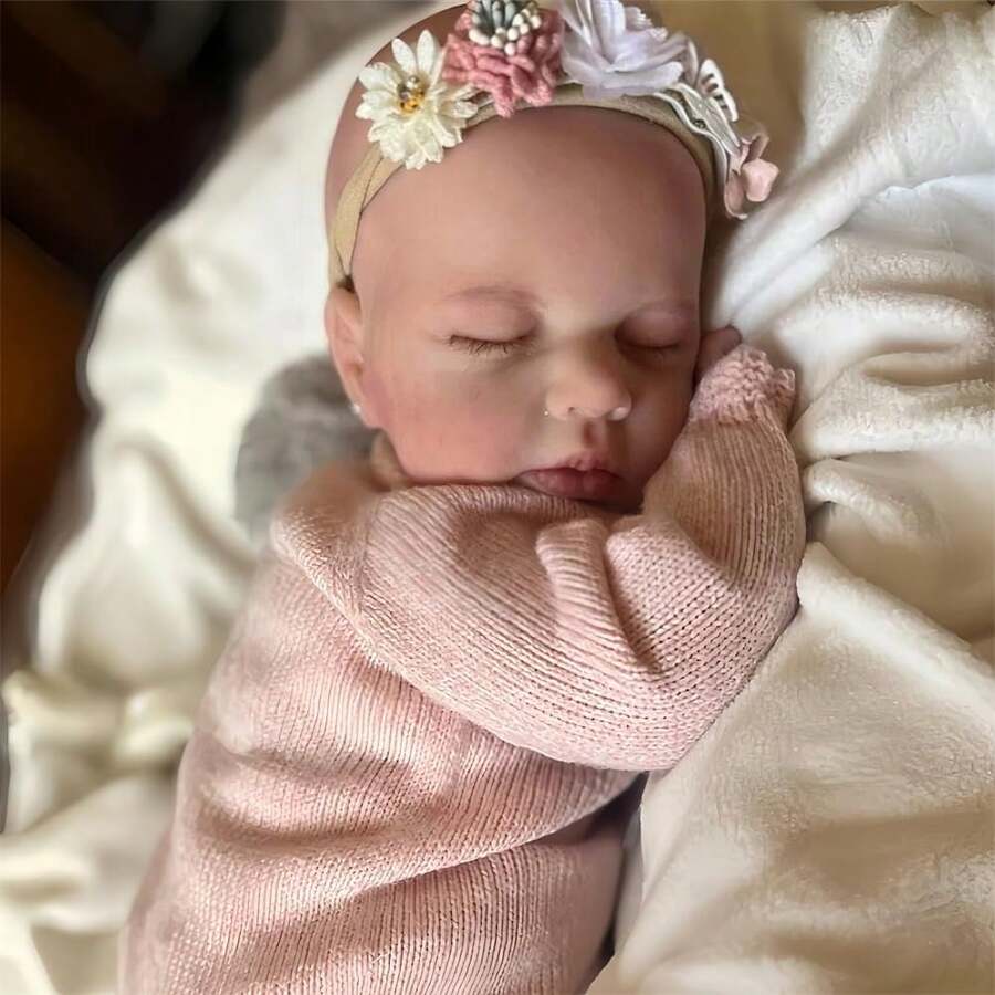 Reborn Dolls Girl Has The Softest Body Like A Real Sleeping Baby Reborn Babies Silicone Doll 20 Inch Lifelike Doll - Nhiều màu - Xem 1