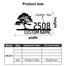 1 件定制生命树和鸟设计金属门牌 - 个性化地址标志、门牌号、户外地址标志、街道名称、姓氏、墙壁艺术 - 搬家礼物 - 装饰品、家居装饰、墙壁装饰、房间装饰、客厅装饰、卧室装饰、浴室装饰、厨房装饰、女朋友、爸爸、妈妈、家人、朋友、儿子、女儿、学校学生、餐厅、浴室、客厅、卧室、办公室、茶室、学校、家庭、家庭卧室翻新生日毕业、家庭翻新、温馨氛围、家居生活、定制标志和牌匾