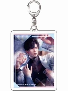 1pc Game Love And Deepspace Anime Love And Deep Sky Series Acrylic Keychain Cute Cartoon Keyring Bag, Suitcase Accessory Phone Pendant Car Ornament. - Multicolor - View 25