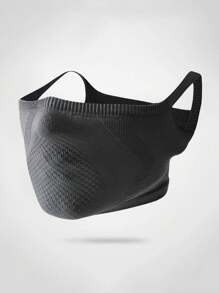 Máscara facial de alta elasticidade para homens, 1 peça, ciclismo ao ar livre, outono, primavera e verão, malha, cachecol esportivo quente, capa de pescoço oco sem costura respirável para todas as estações, máscara facial masculina para ciclismo, corrida, caminhada, esportes, à prova de vento, poeira e proteção solar, máscara tridimensional respirável que absorve o suor, máscaras de esqui