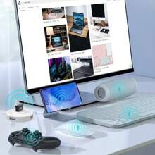 Adaptador USB Bluetooth 5.1 Transmisor Receptor Audio Bluetooth Dongle Bluetooth Adaptador USB Inalámbrico Para Computadora PC Portátil - Negro - Ver 5