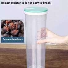 Round Pasta Storage Container, Kitchen Organizer Box For Storing Noodles, Grains, Airtight Sealed Canister, Suitable To Use In Kitchen, Kitchen Storage Goods