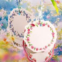 20pcs/Pack Embossed Floral Border Decorative Paper, Suitable For Scrapbooking, DIY Card Making, Paper Crafts, Journals, Notebooks, Back To School Essentials - 1 Package - View 4