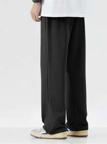 2 件套男士休闲直筒裤，宽松简约百搭运动裤，春秋季服装 - 彩色 - 查看 5