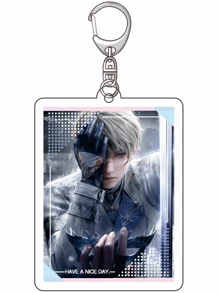 1pc Game Love And Deepspace Anime Love And Deep Sky Series Acrylic Keychain Cute Cartoon Keyring Bag, Suitcase Accessory Phone Pendant Car Ornament. - Multicolor - View 18