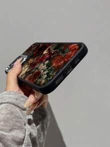 Ốp lưng điện thoại bằng silicon họa tiết hoa cổ điển, 1 chiếc, tương thích với Apple và các dòng điện thoại khác, chống nước, chống sốc, chống rơi, chống trầy xước, kiểu dáng thời trang, thích hợp làm quà tặng mùa xuân. - Nhiều màu - Xem 4