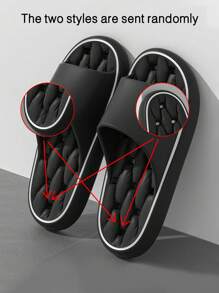 Women's Thickened Leak-Proof Home Slippers, Comfortable And Simple Soft Non-Slip Slippers, Simple And Casual Style 2024 New Style Indoor Bathroom Home Use Women's Slippers