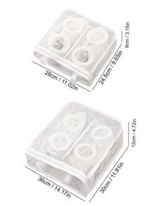 1pc Household Washing Machine Shoe Washing Bag Anti-Deformation Thickened Mesh Bag Summer Shoe Storage Box Can Be Placed In The Washing Machine Can Be Hung To Dry Household Shoe Washing Bag Suitable For Washing Machine And Dryer Travel Portable Storage Bag Laundry