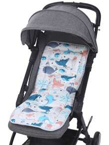 1pc Almofada de assento para carrinho de bebê, almofada espessa de absorção de choque para carrinho de bebê, cadeira alta, cadeira de balanço, berço, uso em todas as estações - Multicolorido - Ver 3