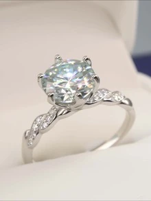 女士 925 纯银锆石承诺戒指 | 闪亮可调节精致珠宝礼物，适合情人节、周年纪念日、生日和婚礼 | 防过敏可堆叠爱情戒指，适合情侣、她、女朋友、妻子 | 浪漫约会之夜、海滩度假、新娘送礼会配件 | 精致镀玫瑰金设计，彰显日常优雅