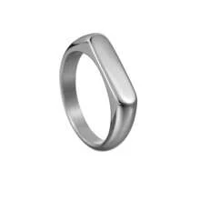A Stylish Custom Laser Engraved Name Stainless Steel Long Ring Suitable For Daily Wear Holiday Anniversary Gift