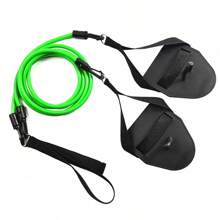 Professional Simulation Swimming Exercise Land Arm Strength Work Out Fitness Resistance Band Hand Webbed Paddle Swimming Forging - 50LB - View 1