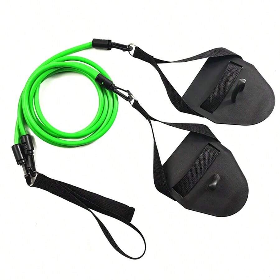 Professional Simulation Swimming Exercise Land Arm Strength Work Out Fitness Resistance Band Hand Webbed Paddle Swimming Forging - 50LB - View 1