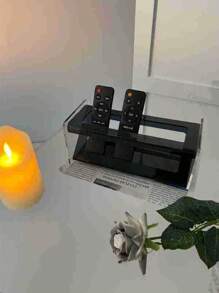 1 Estantería de almacenamiento para control remoto, estilo Ins, simple y creativa, de lujo y multifuncional, estilo nórdico para mesa de centro y escritorio