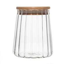 Porta Mantimento de Vidro com Tampa de Bambu 500ml Classic - Wolff