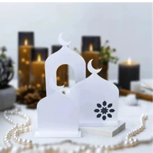 3pcs Star Moon Tabletop Decoration, White&Black Acrylic Bohemian Decor, Exquisite Temple Design Display Stand Ornaments, Reflection Surface, Black &White, No Power Required, For Bedroom, Romantic Wedding, Birthday Party, Patio Lawn, New Year's, Festival, Restaurant, Show, Office, Yoga Studio & Patio Accessory, Rama Decorations Gifts, Indoor Outdoor Home Garden Party Supplies Graduation E-I-D