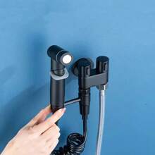 Toilet Cleaning Bidet Toilet Sprayer Set Cold Water Portable Bidet Toilet Accessories Handheld Bathroom WashDouche - Grey - View 4