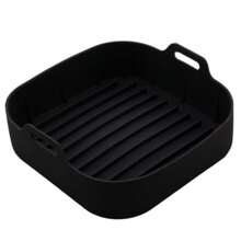 Bandeja Forma Cesta De Silicone Para Airfryer 20,5x20,5