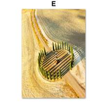 1 pieza de girasol de primavera, molino de viento de limón, casa de campo, flores amarillas, paisaje, carteles, arte de pared, pintura en lienzo para pasillo, decoración interior del hogar, sin marco