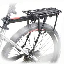 Quick Release Bicycle Rear Seat Rack Adjustable Mountain Bike Luggage Carrier With Reflector - Black - View 7