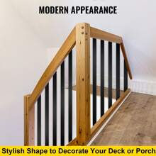SKYSHALO Deck Balusters, 61-101 Pack Metal Deck Spindles, 32.25"X1" Or 29.5"X1" Or 26"X0.75" Or 32"X0.8"  Staircase Baluster With Screws, Aluminum Alloy Deck Railing For Wood And Composite Deck, Stylish Square Or Flat Or Wavy Baluster For Outdoor Stair Deck Porch