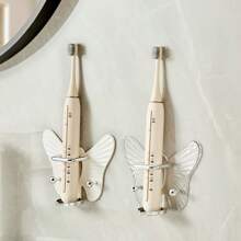 1 szt. Elektryczny uchwyt na szczoteczkę do zębów, ścienny organizer łazienkowy bez wiercenia na szczoteczkę do zębów, grzebień, lokówkę