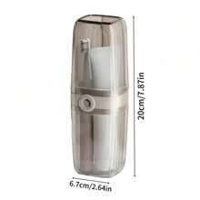 旅行牙刷套装，包括便携式收纳盒、漱口杯和牙膏杯 - 不含酒精，设计紧凑，非常适合旅行和商务旅行 - 彩色 - 查看 9