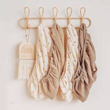 3PCS/Set Universal Size Baby Bassinet Sheets Breathable Elastic Cozy Fitted Bassinet Mattress Sheet Fit For Oval Rectangular Cradle Pad Sheets 33"X17" - Sunflower - View 4